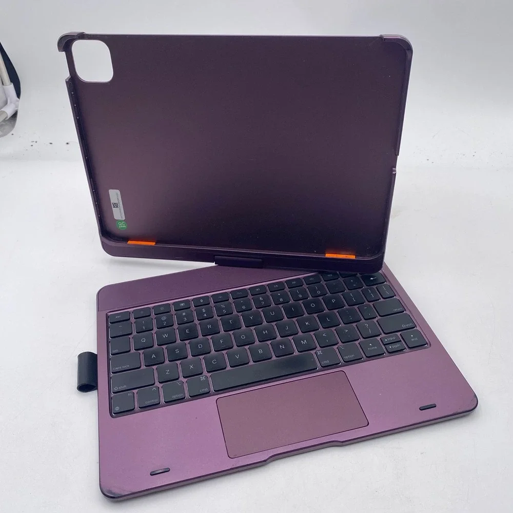 Typecase KB201-110 Keyboard Case iPad Purple 360 Rotating‎ Trackpad Bluetooth